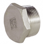 STAINLESS STEEL HEXAGONAL CORK WITH MALE ADAPTER - 2022