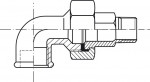 DUCTILE IRON FITTING AT 90°, MF CONNECTION  - 97N