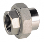 316 STAINLESS STEEL UNION FITTING WITH FEMALE THREADED END / BW WELDED - 2028