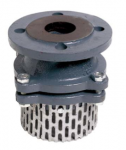 CAST IRON FOOT VALVE WITH STRAINER FLANGED ENDS - REF 363