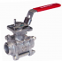 3 PARTS BODY CAST STEEL BALL VALVE THREADED ENDS BSP PN63 ISO Base Plate High Temp - REF 737